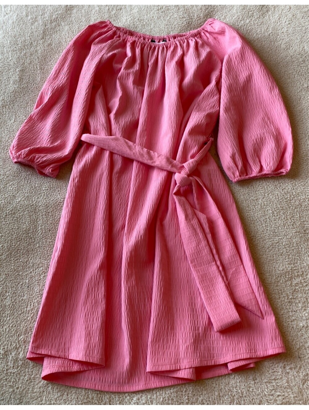 NWT Elizabeth & James Uptown Casual Dayglow Pink Tunic Dress XS $60 NEW